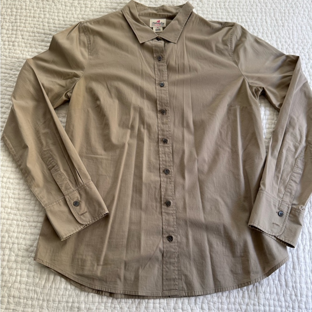 Tan JCrew button down